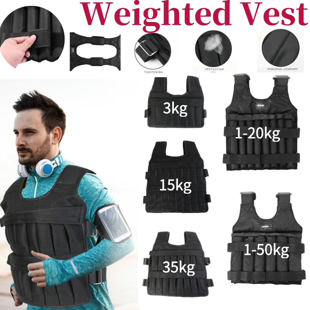 Crossfit Weight Vest - 3/15/35kg 운동용 웨이트 재킷 조절 가능한