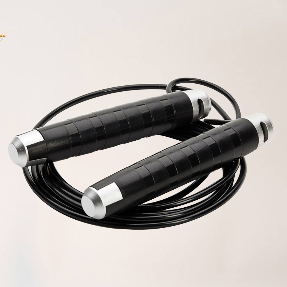 블랙 스틸 케이블 줄넘기 베어링 시스템 인체공학적 손잡 - Jump Rope Speed Bearing 리뷰 및 가격