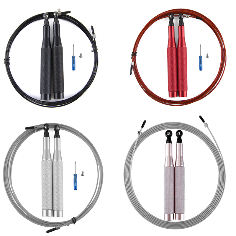 속도 건너뛰기 밧줄 경량 알루미늄 합금 손잡이와 볼 베 - Jump Rope Speed Bearing 리뷰 및 가격
