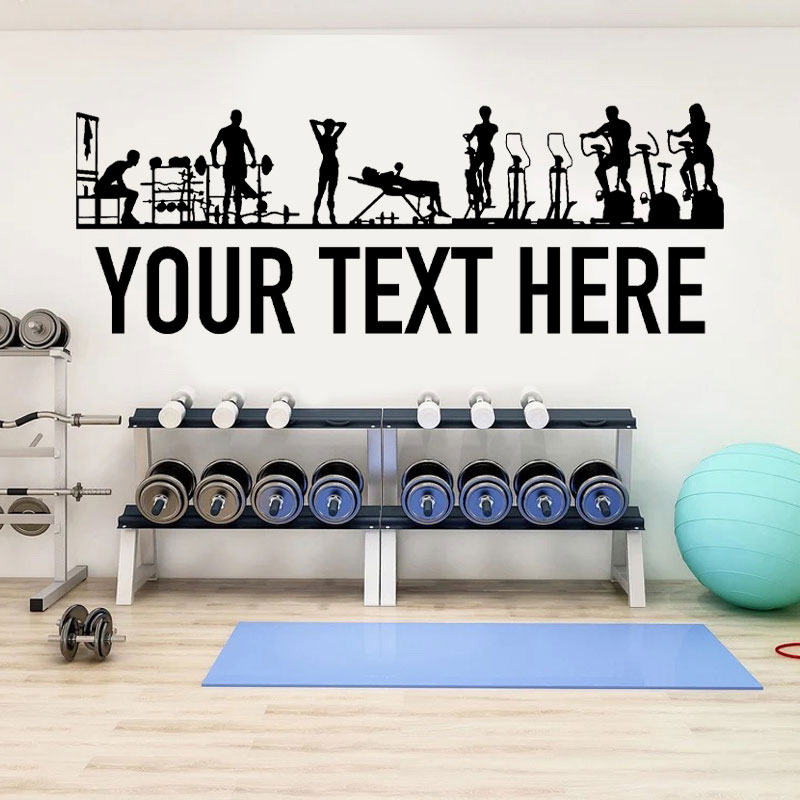 체육관 사람 및 장비 벽 데칼, 개인 맞춤, 나만의 텍 - Crossfit Equipment 리뷰 및 가격