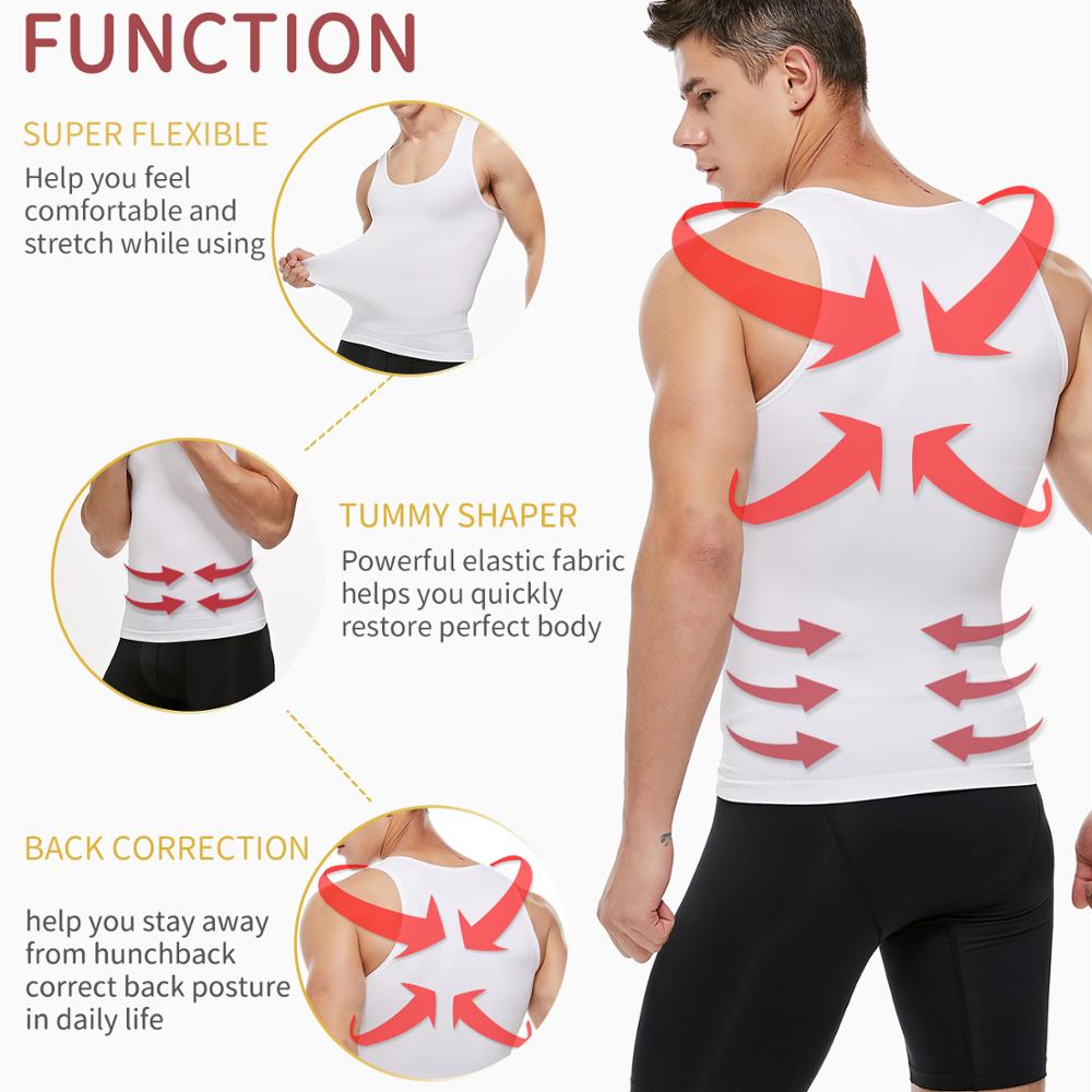 남성 슬리밍 바디 셰이퍼 가슴 압축 셔츠 배꼽 컨트롤  - Crossfit Weight Vest 리뷰 및 가격