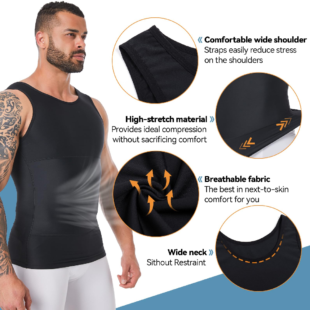 남성용 압축 탱크탑 조끼, 슬리밍 바디 쉐이퍼 언더셔츠 - Crossfit Weight Vest 리뷰 및 가격